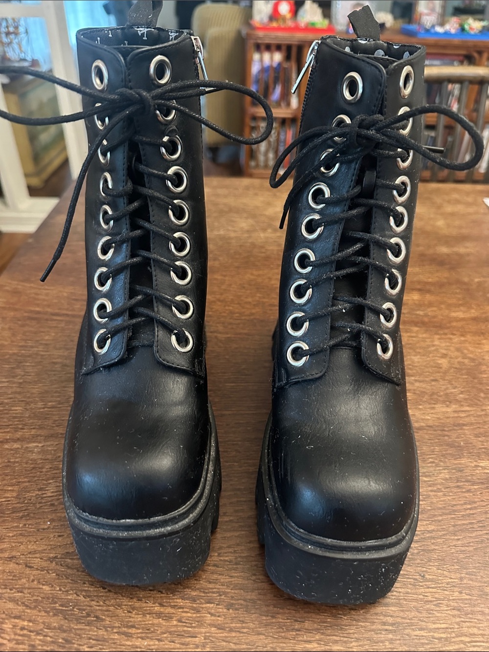 Lamoda Vegan Platform Boots 7